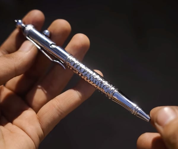 Turning a Rusty Drill Bit Into a Bolt-Action Pen