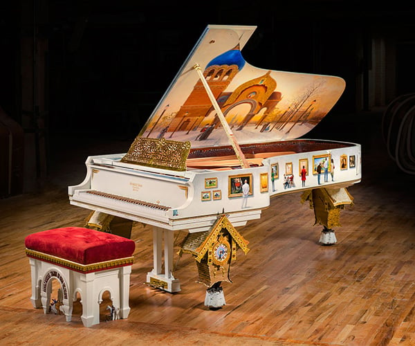Pictures at an Exhibition Steinway Concert Grand Piano