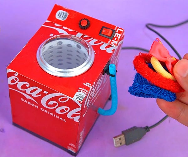 Making a Mini Washing Machine from Coke Cans