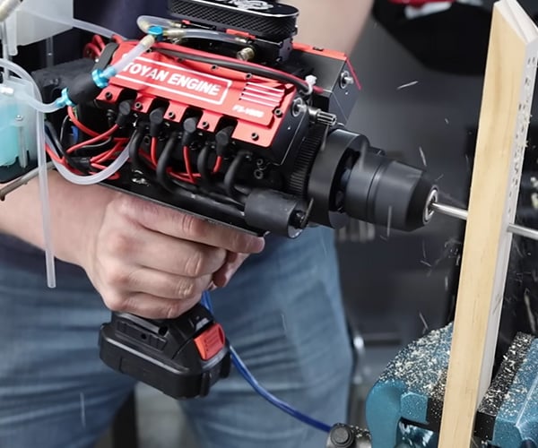 V8 Engine Power Drill