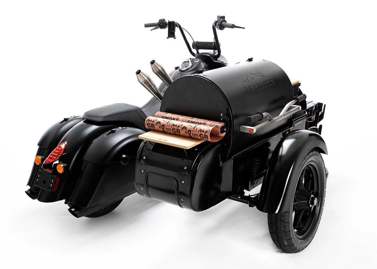 BBQ Grill Motorcycle Sidecar