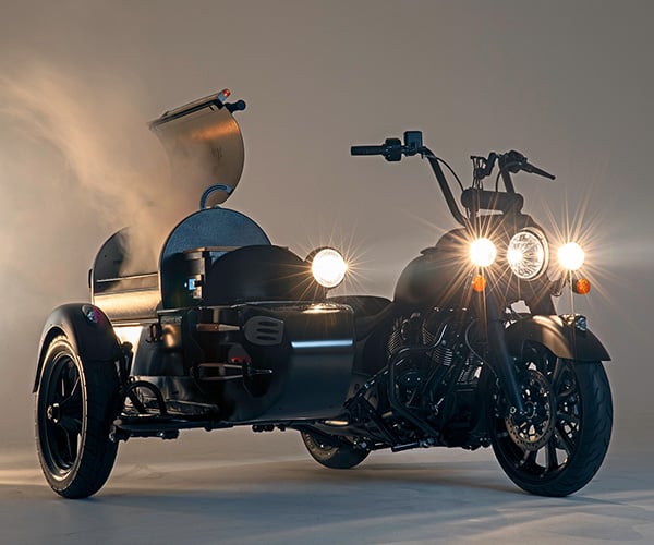BBQ Grill Motorcycle Sidecar