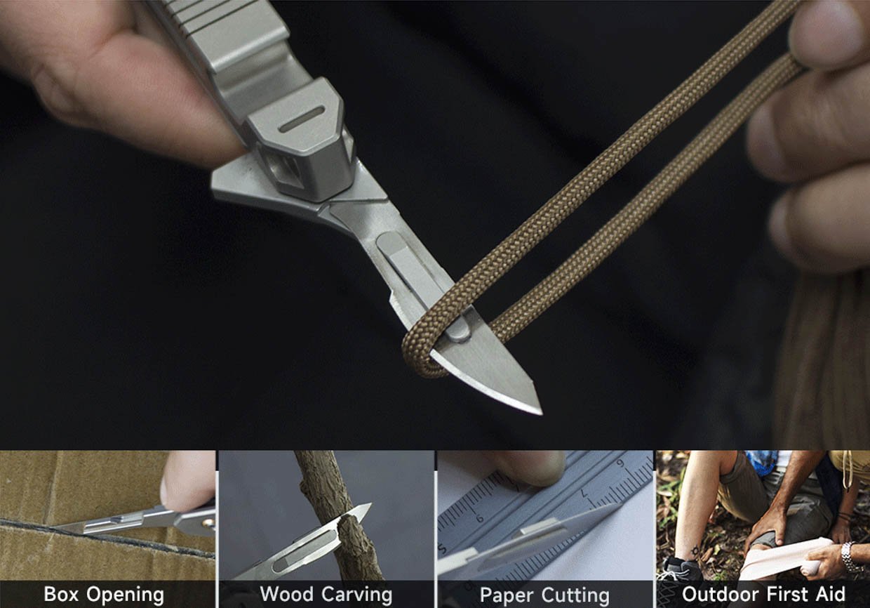 The Bladeclip: Titanium Pocket Knife+Quick Release Keychain by 3 Peters —  Kickstarter