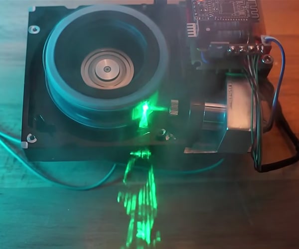 Making a Laser Projector from a Hard Drive