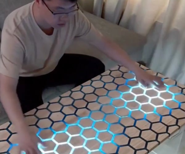 DIY LED Interactive Coffee Table