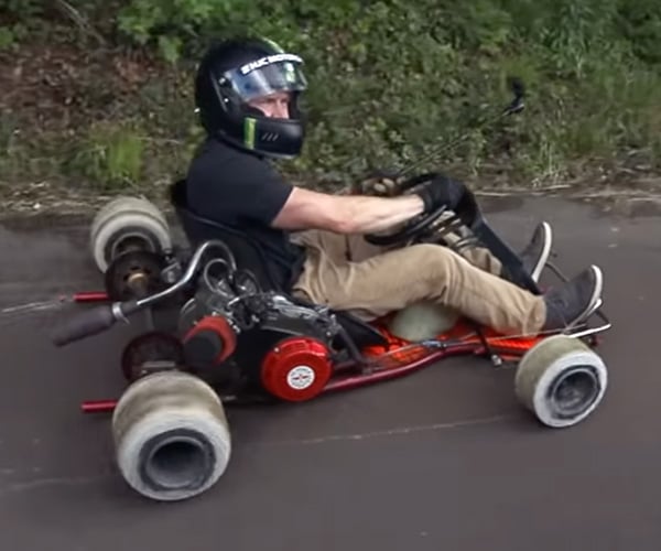 Driving a Go-Kart with Concrete Tires