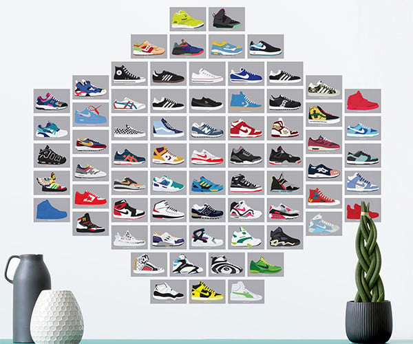 Pop Chart Sneakers Collage