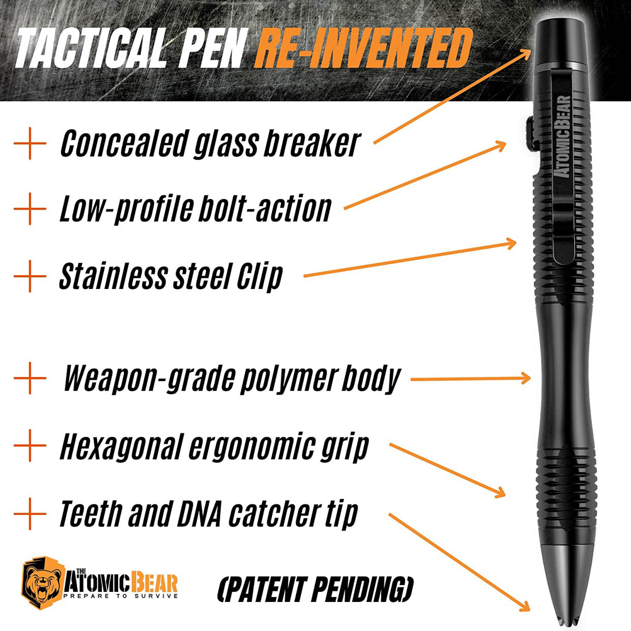 Atomic Bear Tactical Pen