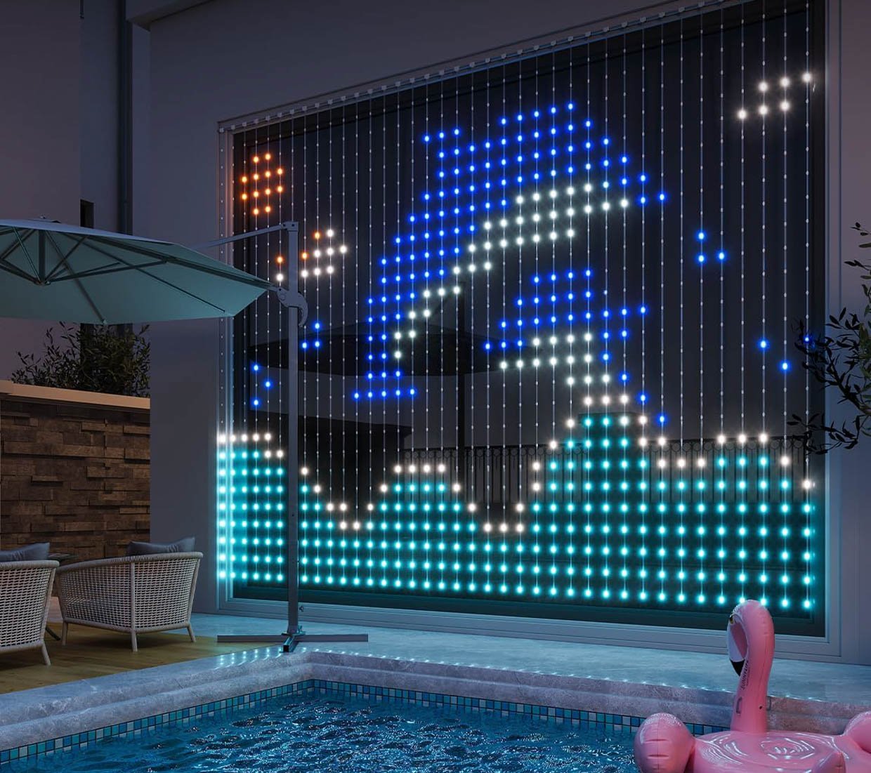 Govee LED Curtain Lights Illuminate Your House with Pixel Art and Animated  GIFs