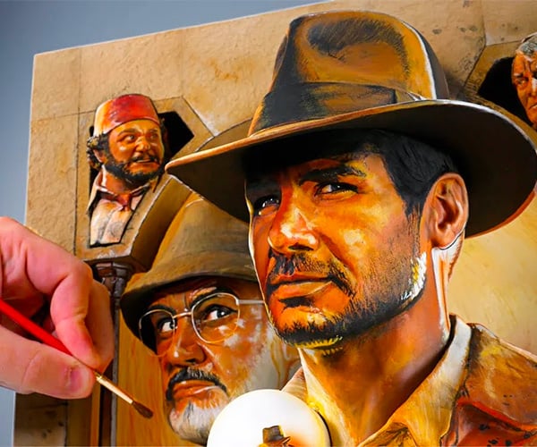 Sculpting a 3D Poster for Indiana Jones