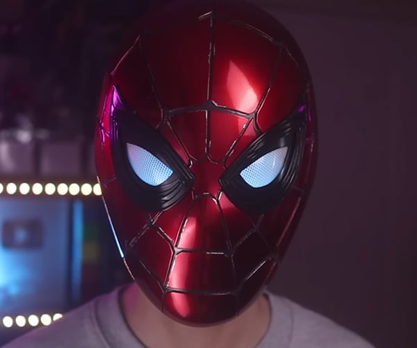 Making an Iron Spider Mask with Mechanical Eyes
