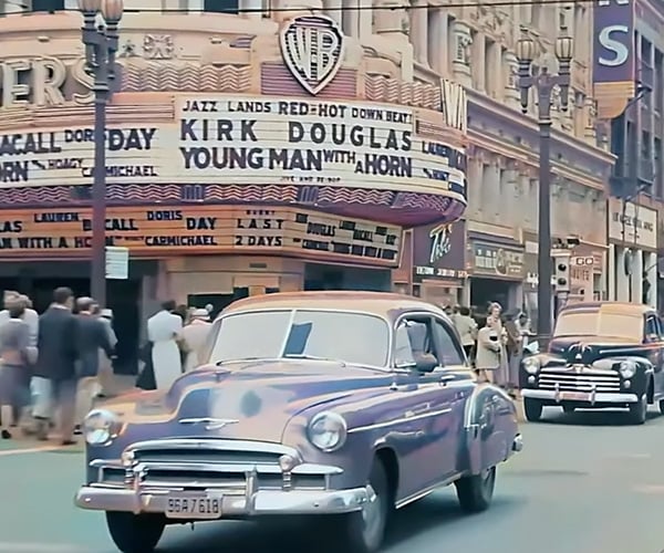 Driving Through Los Angeles in the 1940s and 1950s