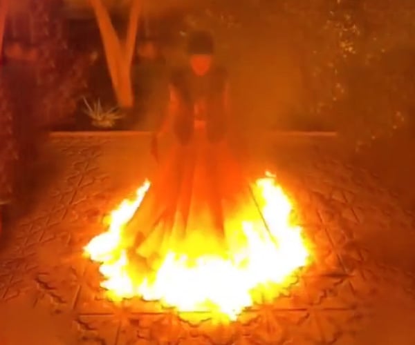 Dancing in a Fire Dress