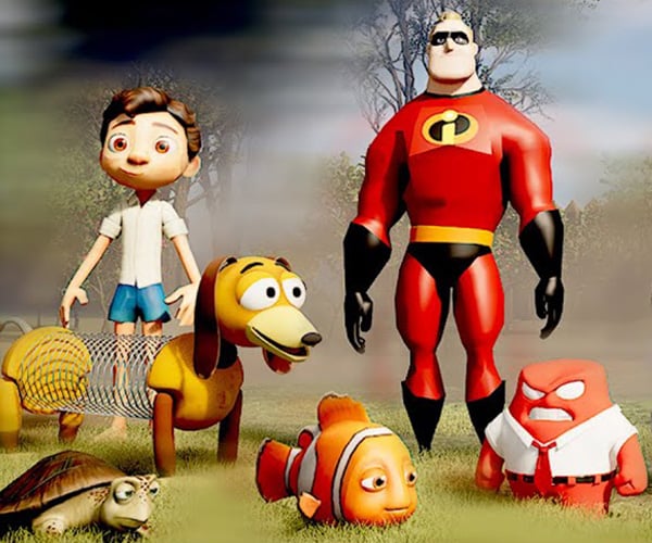 Pixar Character Size Comparison