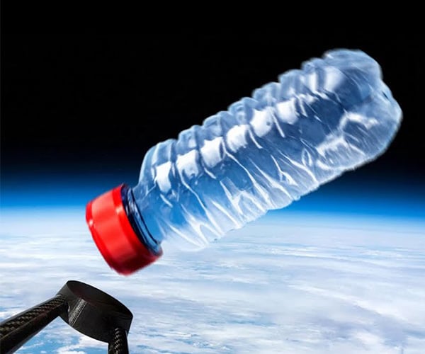 Doing a Bottle Flip from Space