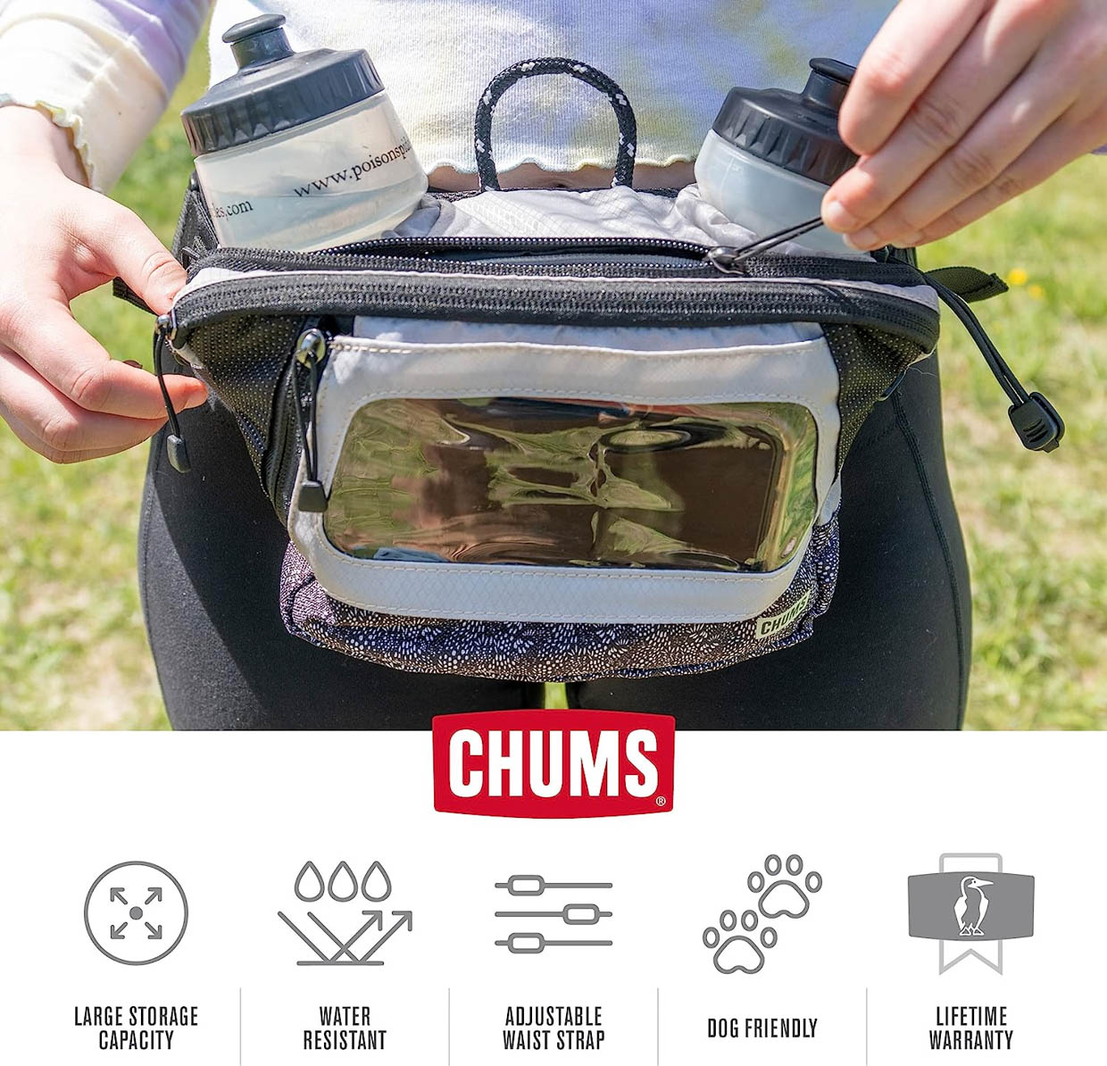 Chums Trail Dog Waist Pack