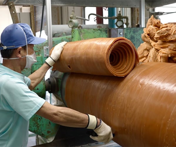 Inside a Rubber Band Factory
