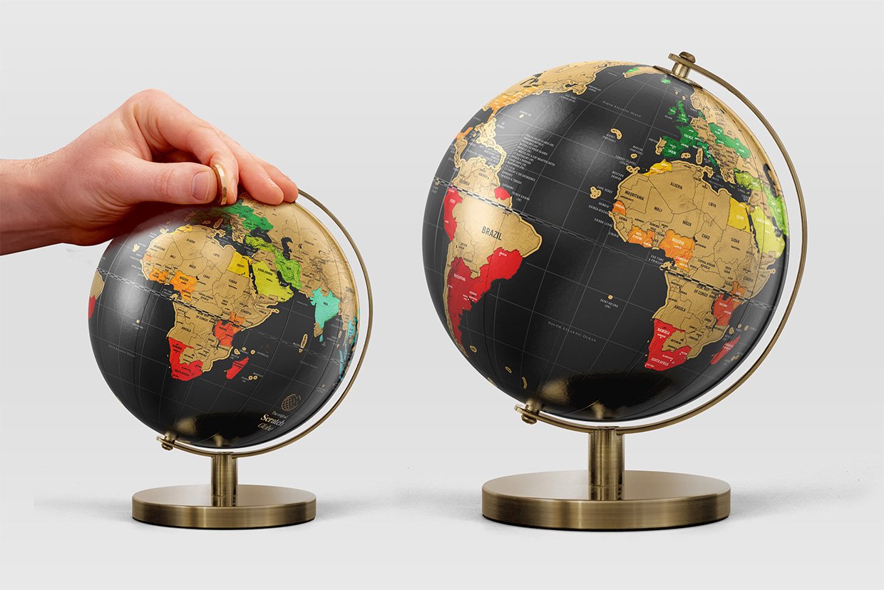 Scratch-off Travel Globe