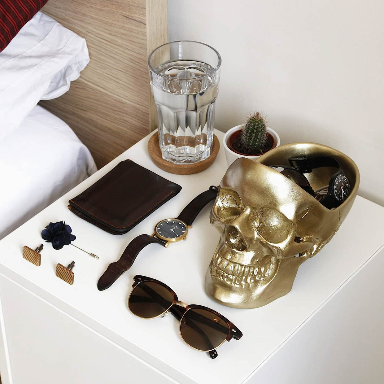 Skull Tabletop Organizer + Bedside Valet