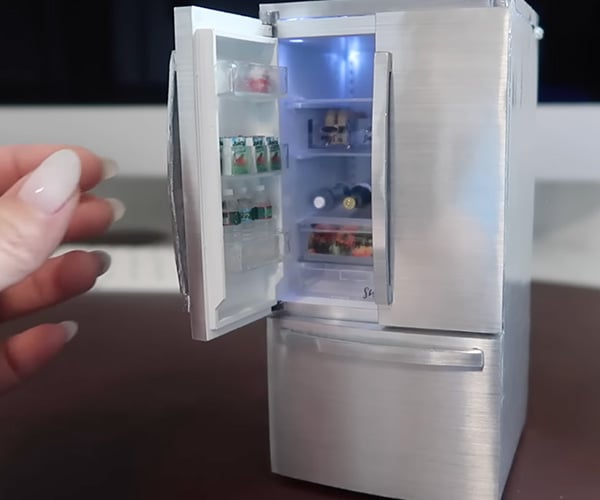 Making a Miniature Stainless Steel Refrigerator