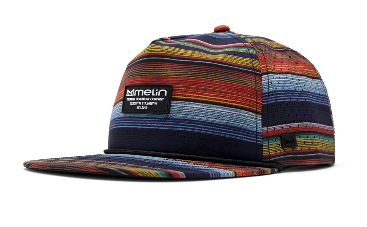 The Melin Coronado Brick Hydro Cinco Snapback Hat Is a Serape for Your Head