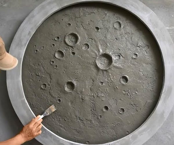 DIY Concrete Lunar Surface
