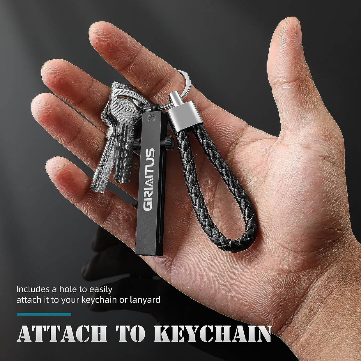 2-in-1 Keychain Tweezers + Knife