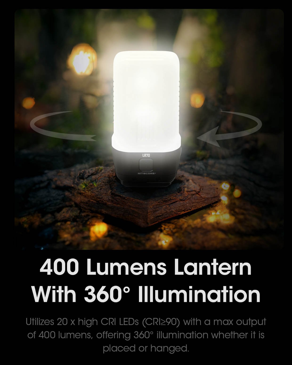 Nitecore LR70 Flashlight + Lantern Combo