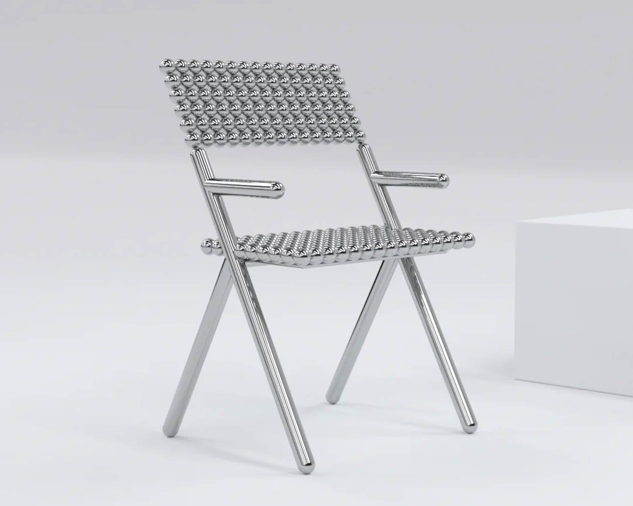 Tila Stainless Steel Chair
