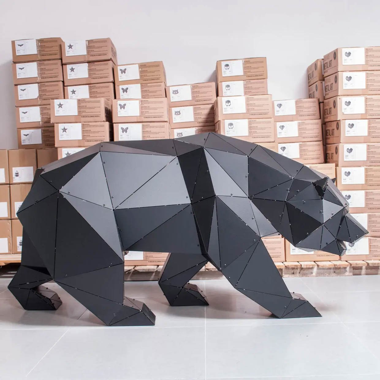 3D XL Geometric Animal Sculptures