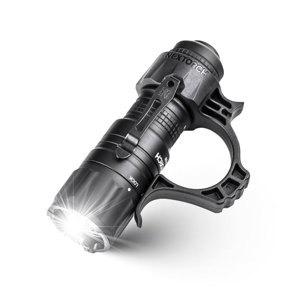 Nextorch TA20 Tactical Flashlight Has a Pistol Grip Option
