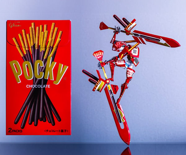 Pocky Package Sculpture