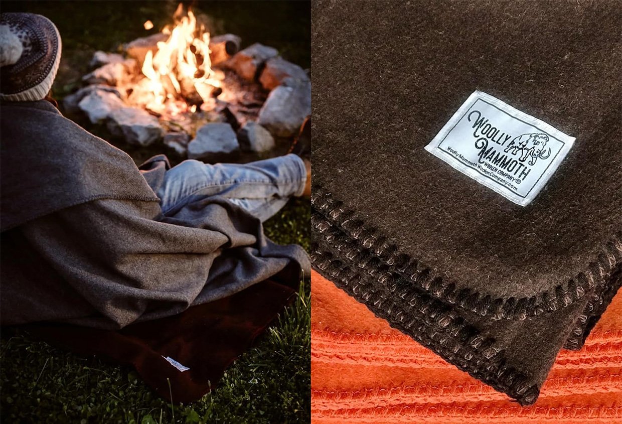 Woolly Mammoth Camping Blanket