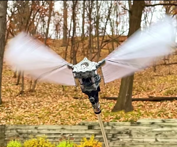 Air-Powered Vertical Ornithopter