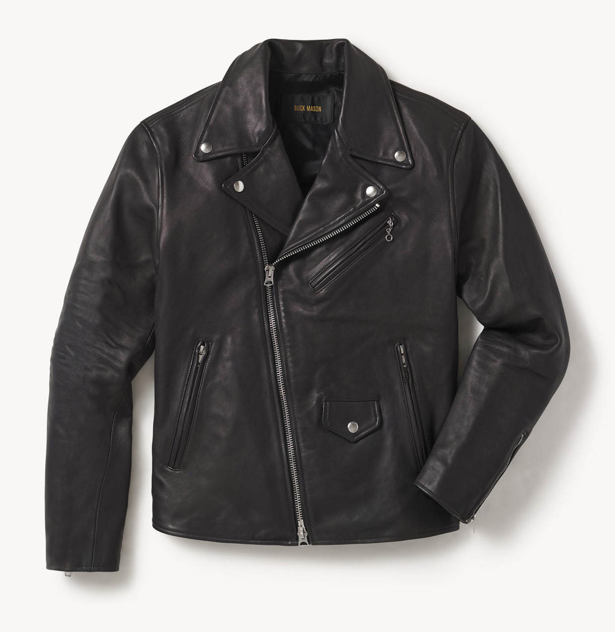 Buck Mason Bruiser Leather Moto Jacket
