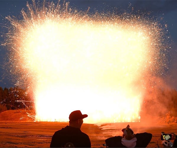 Detonating Thousands of Fireworks at Once