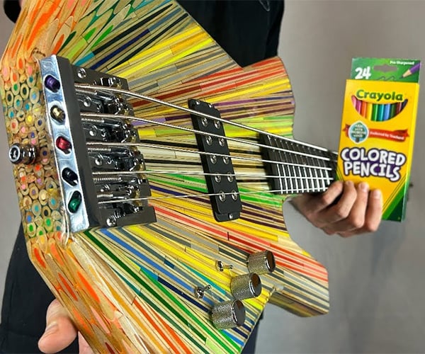 Making a Bass from Colored Pencils