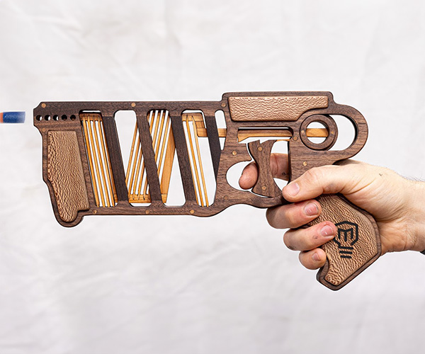 Mark Rober’s NERF Gun in Wood