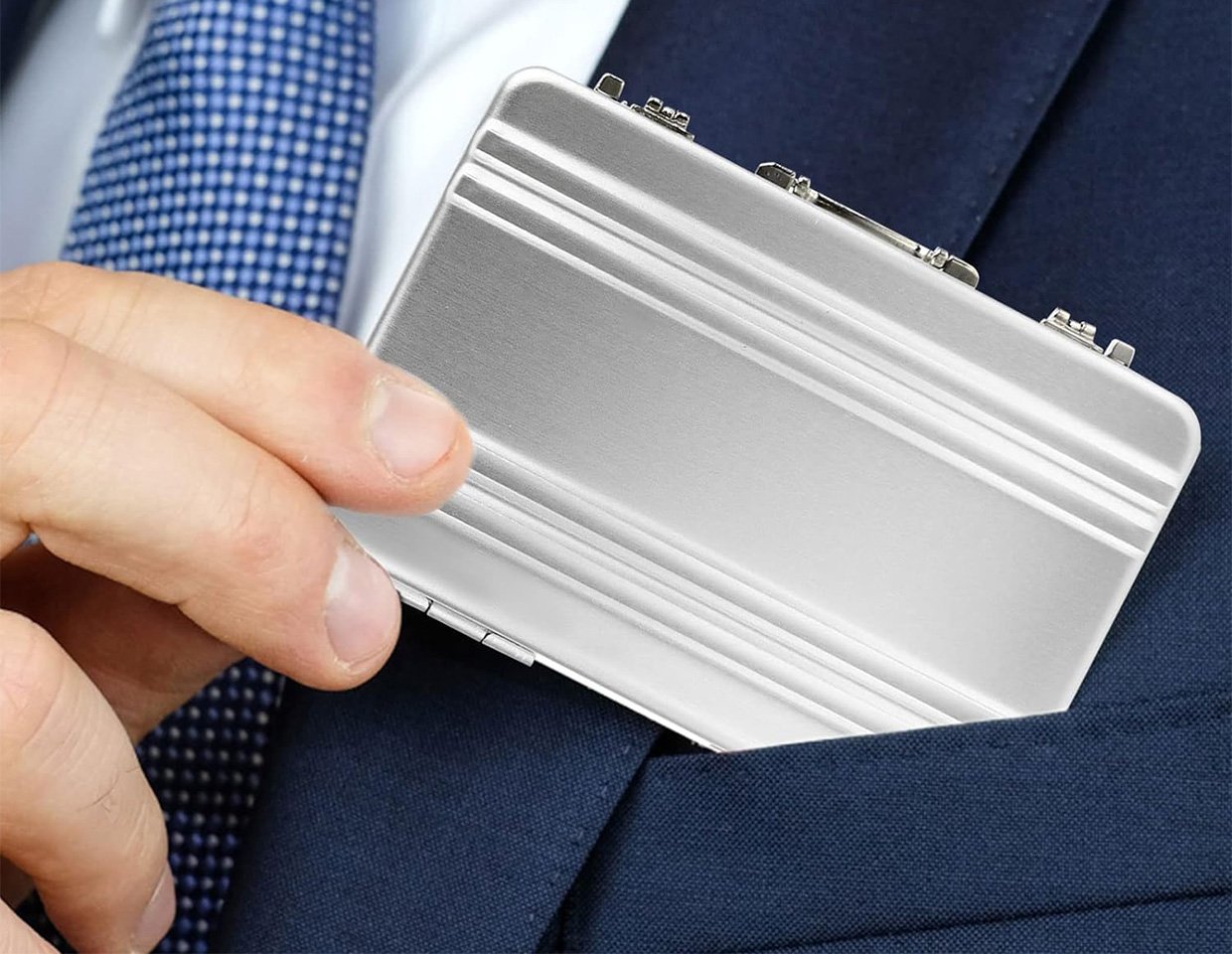 Tiny Briefcase Business Card Case
