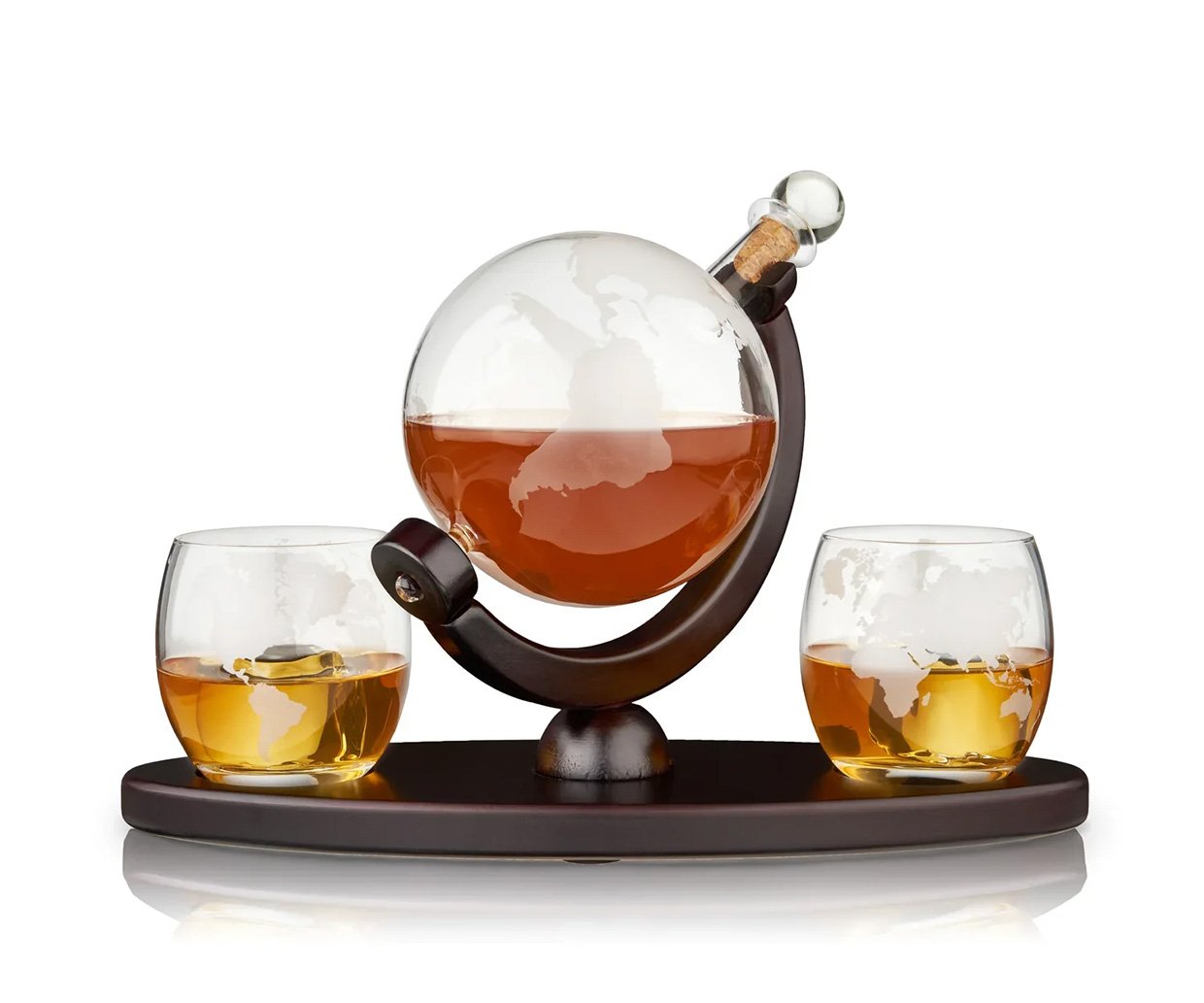 Globe Decanter + Whiskey Tumbler Set