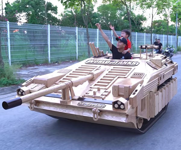 Building a Wood Mini Tank
