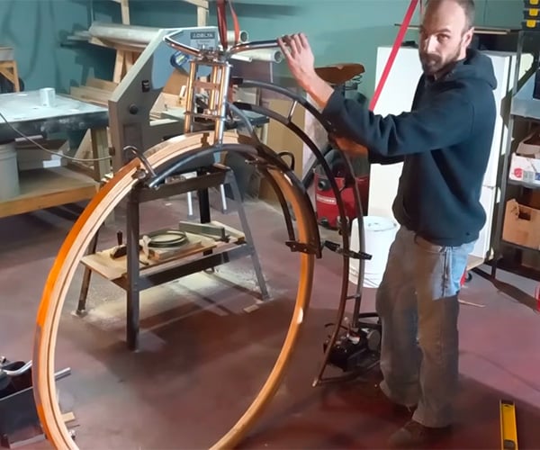 Hubless Electric Penny-Farthing Bike