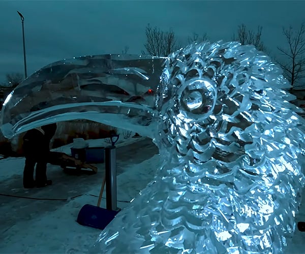 Ice Carving Time-Lapse
