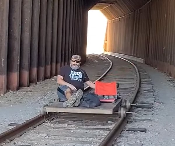Homemade Railroad Go-Kart