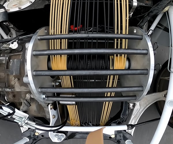 Rubber Band Car Engine