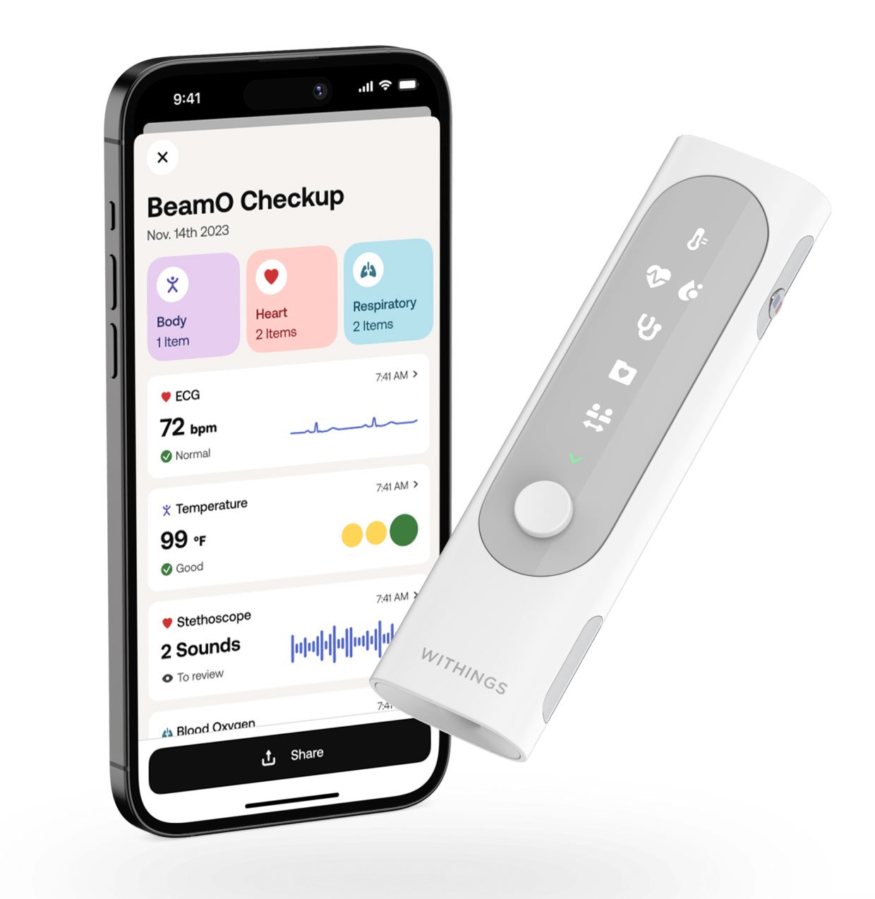 Withings BeamO Health Multiscope