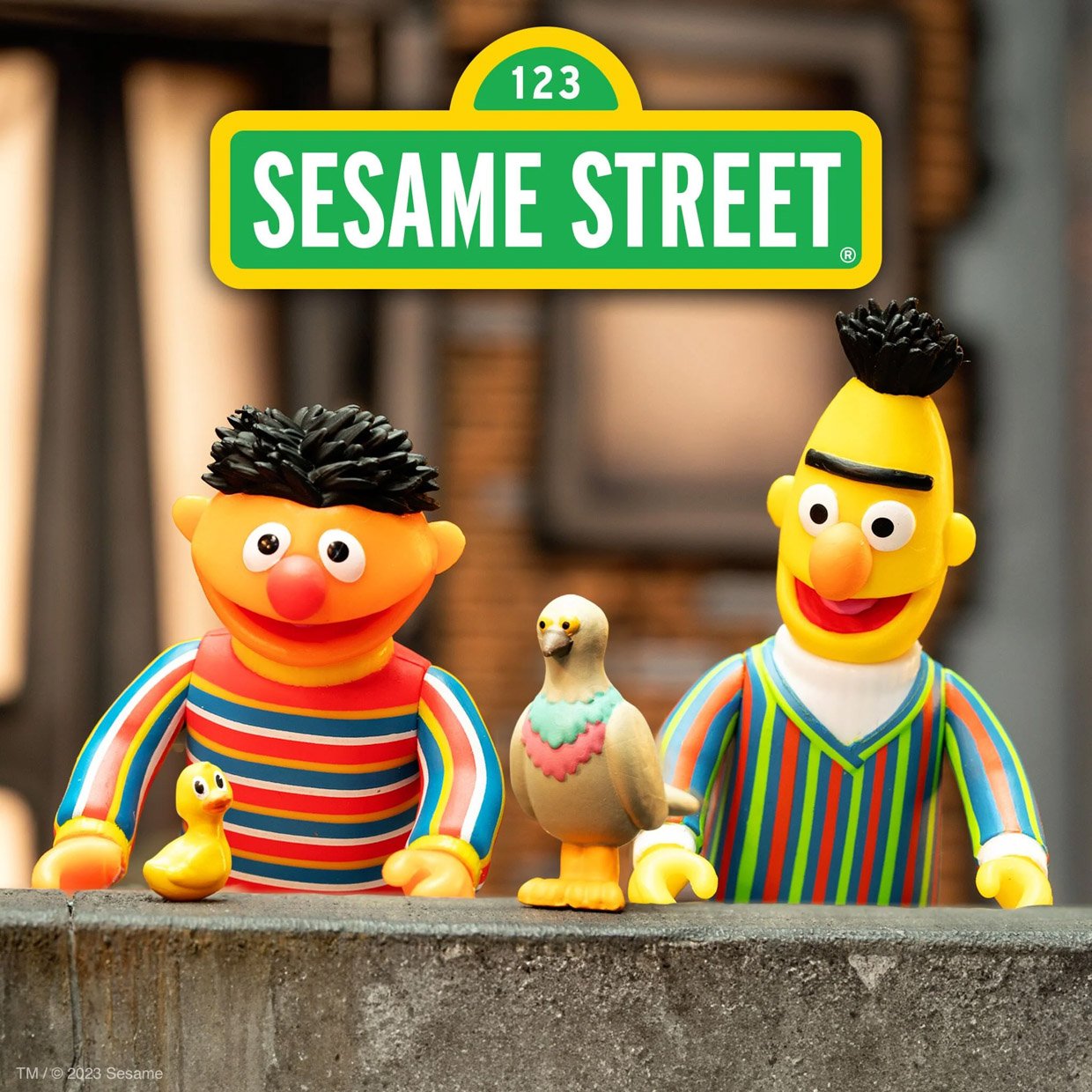 Sesame Street Bert + Ernie ReAction Figures