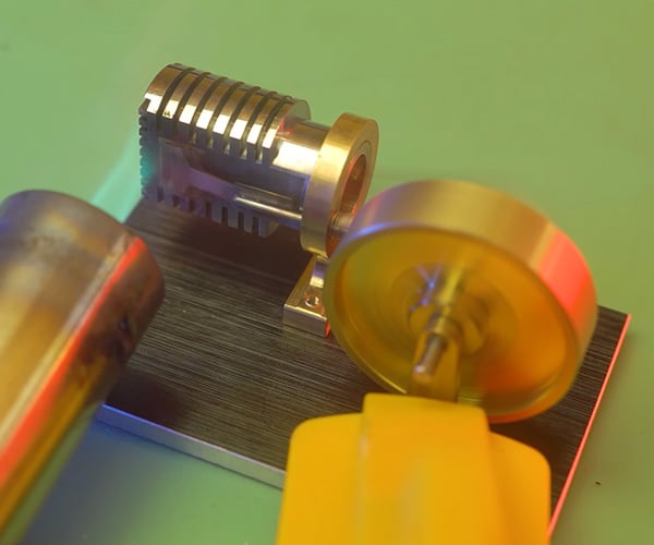 Precision Machining a Tiny Vacuum Engine