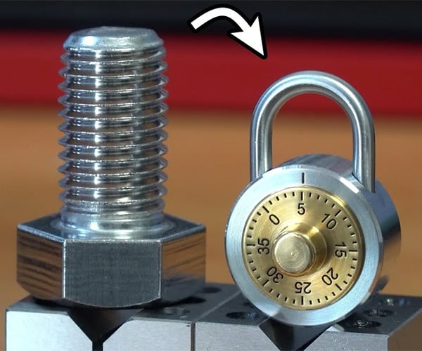 Turning Steel Bolts into a Combination Lock
