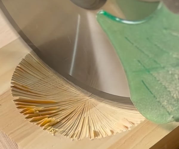 Making a Wood Bowl with a Miter Saw
